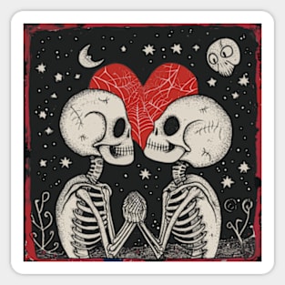 Cute Spooky Valentines Day 2024 Sticker